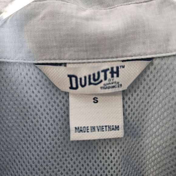 Duluth Trading Co.Active Fit  Long Sleeve Button Down Shirt 3237-108 Men's Blue - Picture 2 of 5